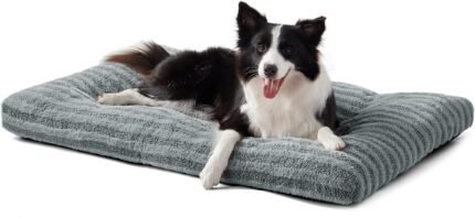 FURTIME Washable Dog Bed Large Sized Dogs, Deluxe Medium Dog Crate Beds