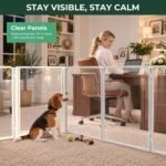 FXW AuraSpace Pro Clear Acrylic Indoor Dog Playpen, 32" H, 8 Panels - Image 2