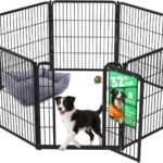 FXW Homeplus Indoor Dog Playpen, 32″ H, 8 Panels, for Small & Medium Dogs