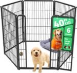 FXW Homeplus Indoor Dog Playpen, 40" H, 6 Panels, for Medium & Large Dogs