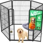FXW Homeplus Indoor Dog Playpen, 40″ H, 6 Panels, for Medium & Large Dogs