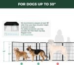 FXW Homeplus Indoor Dog Playpen, 40" H, 8 Panels, for Medium & Large Dogs - Image 2