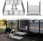 FXW Instant Dog Playpen with RV Step Grid for RV Camping, 32" H, 16 Panels