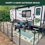 FXW Instant Dog Playpen with RV Step Grid for RV Camping, 24" H, 16 Panels - Image 2