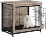 Feandrea 27.2" Dog Crate Furniture, Indoor Dog Kennel Side End Table