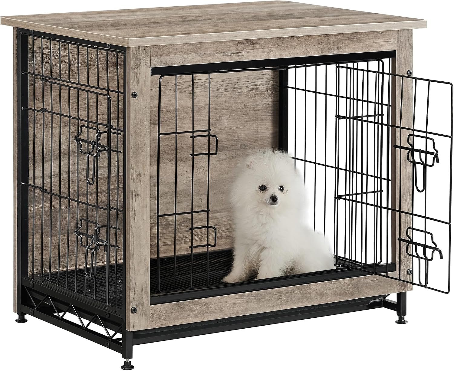 Feandrea 27.2″ Dog Crate Furniture, Indoor Dog Kennel Side End Table Feandrea 27.2″ Dog Crate Furniture, Indoor Dog Kennel Side End Table