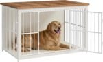 Feandrea 48" Dog Crate Furniture, Heavy-Duty Dog Kennel Side End Table