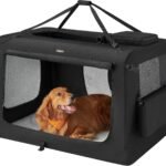 Feandrea Collapsible Soft Dog Crate, Portable Travel Carrier, 48 Inches