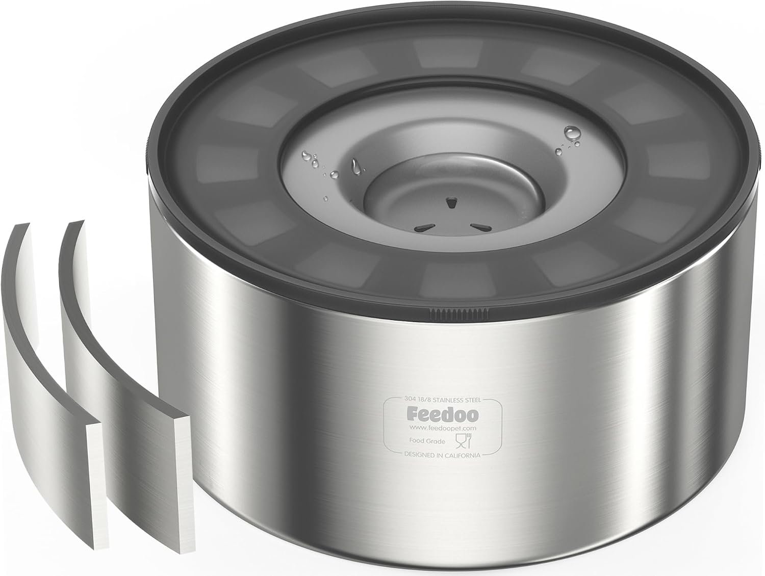 Feedoo 1 Gallon No Spill Water Bowl for Dogs, Double-Wall Stainless Steel with Splash-Proof Paws Lid and Floating Disk, Non-Slip Base, Easy to Clean Slow Water Feeder for Large Medium Dogs Feedoo 1 Gallon No Spill Water Bowl for Dogs, Double-Wall Stainless Steel with Splash-Proof Paws Lid and Floating Disk, Non-Slip Base, Easy to Clean Slow Water Feeder for Large Medium Dogs