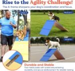 FetchFlow Dog Agility Training Equipment – Complete Backyard Agility Course Set w/Adjustable A-Frame Ladder, Weave Poles, Cones, Jump Hoop, Tunnel & Sandbags – Outdoor Dog Playground Kit - Image 2