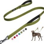Fida Heavy Duty Dog Leash for Medium Large Dogs, 4 FT, Dual Padded Handles