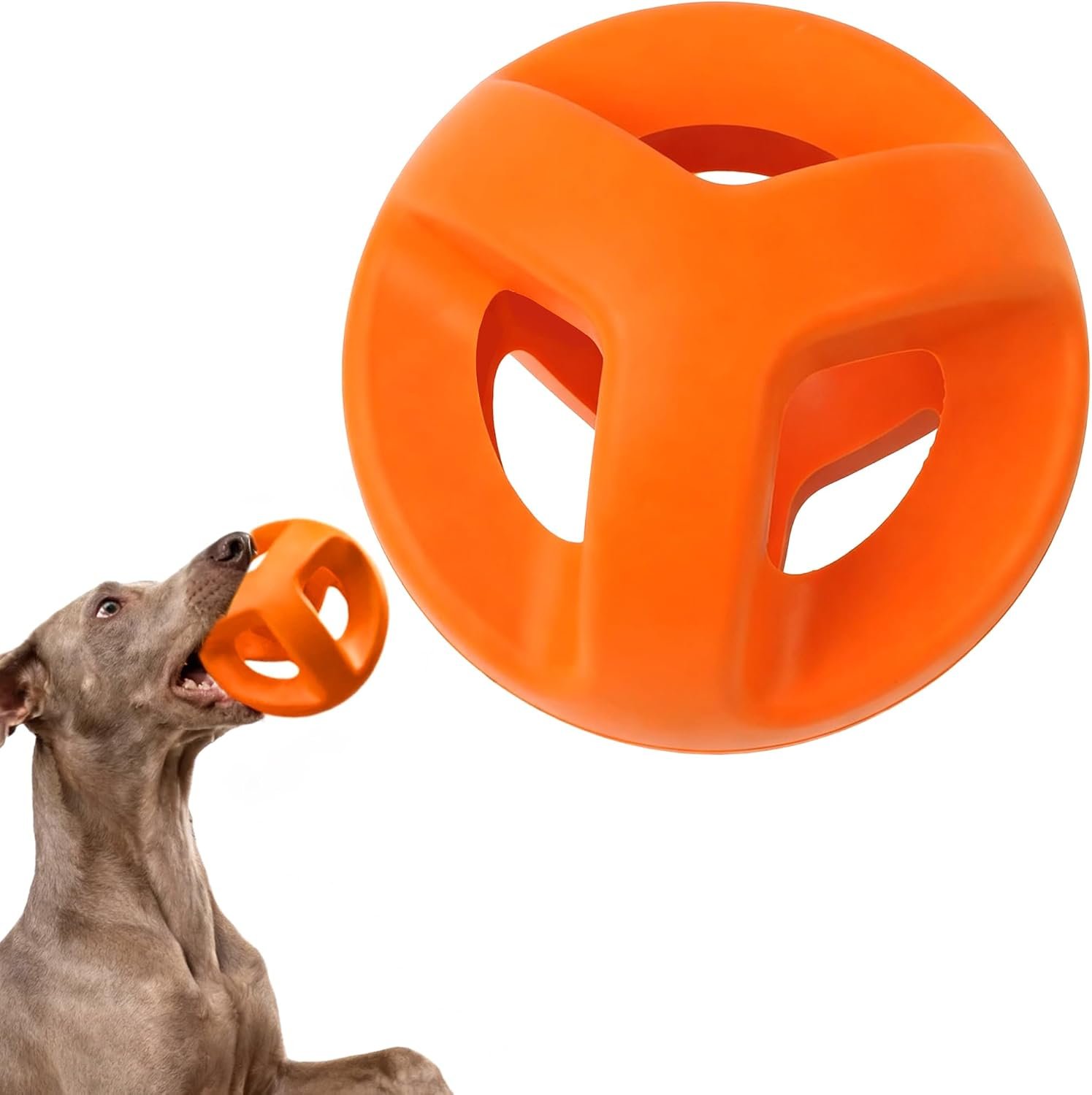 Fida Natural Rubber Dog Balls for Aggressive Chewers, Durable Dog Chew Toys for Large Dogs, Interactive Fetch & Tug of War Toys for Medium Large Breed Non-Toxic Dish Washable,4.5 * 4.5″ Fida Natural Rubber Dog Balls for Aggressive Chewers, Durable Dog Chew Toys for Large Dogs, Interactive Fetch & Tug of War Toys for Medium Large Breed Non-Toxic Dish Washable,4.5 * 4.5″