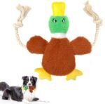 Fida Plush Duck Dog Toys for Aggressive Chewers with Nature Cotton Dog Rope