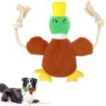 Fida Plush Duck Dog Toys for Aggressive Chewers with Nature Cotton Dog Rope