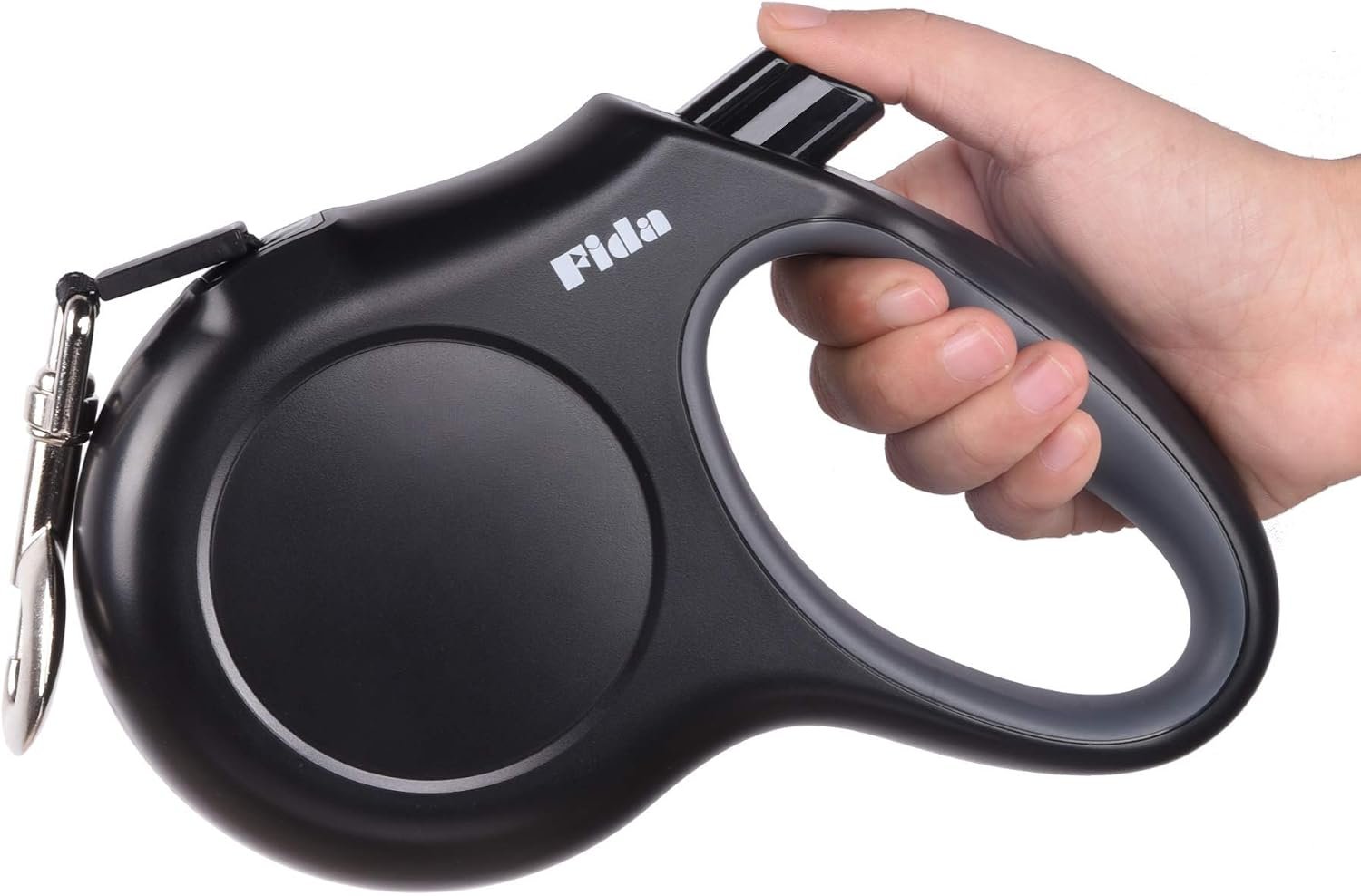 Fida Retractable Dog Leash Large Breed, Heavy Duty 16 ft Dog Walking Leash, up to 110 lbs, 360° Tangle Free, Black Fida Retractable Dog Leash Large Breed, Heavy Duty 16 ft Dog Walking Leash, up to 110 lbs, 360° Tangle Free, Black