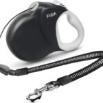 Fida Upgraded Retractable Dog Leash, 30ft, Heavy Duty, Black