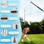 Flirt Pole for Small Medium Dogs,Interactive Chase and Tug of War Outdoor Dog Toys,Heavy Duty Dog Teaser Wand Chase Toys with Rope,Durable Flirt Stick Pole for Dogs Outside Agility Exercise & Training - Image 2