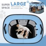 Foldable Pet Playpen, Portable Crate for Dogs & Cats, Indoor Outdoor Travel - Image 2