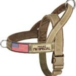 Forestpaw No Pull Dog Harness with Large Handle,Comfortable,M,Brown