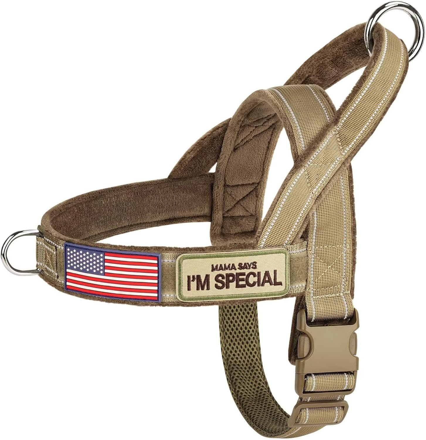 Forestpaw No Pull Dog Harness with Large Handle,Comfortable,M,Brown Forestpaw No Pull Dog Harness with Large Handle,Comfortable,M,Brown