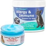 Forticept Allergy Immune Itch Relief Kit, Blue Butter Hot Spot Gel 4oz & Allergy Immune Suplement for Dogs 170Chews