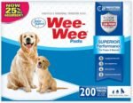 Four Paws Wee-Wee Superior Performance Dog Pee Pads, 200 Count