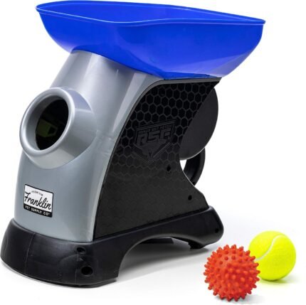 Franklin Sports Ready Set Fetch Automatic Tennis Ball Launcher – Black