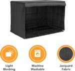 Friends Forever Metal Dog Crate Cover 48 inch- 48.75"L x 30.75"W x 32.5"H - Image 2