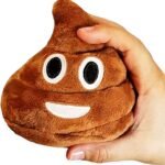 Funny Plush Poop Toy with Fart Sounds, Squeeze for 7 Different Farts