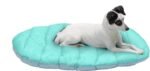 Furhaven Outdoor Travel Dog Bed for Small Dogs w/ Carry Bag, Washable & Foldable, Great for Crates & Kennels - Trail Pup Travel Pillow Mat w/ Stuff Sack Bag - Aqua/Granite Gray, Small - Image 2