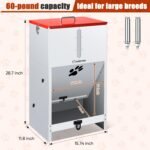 GADFISH 60 lbs Large Automatic Dog Feeder, Outdoor Heavy Duty Pet Feeder for Large Breed Dogs, with Viewing Window and Lockable Door - Image 2
