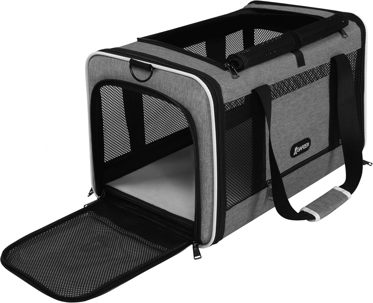 GAPZER Cat Carrier 18x11x11 Top Load, Soft-Sided Pet Travel Bag Over 15 lbs GAPZER Cat Carrier 18x11x11 Top Load, Soft-Sided Pet Travel Bag Over 15 lbs