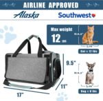 GAPZER Cat Carrier Alaska, Southwest Airline Approved TSA 17x11x9.5 Inches - Image 2