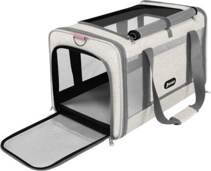 GAPZER Cat Carrier American Airline Approved 18x11x11,Top Opening Pet Cage