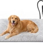 GOLOPET Extra Large Dog Heating Pad, 47×30 In with Smart Thermostat Switch and Power Line Protection Tube,Obtained MET and UL Dual Certification,Waterproof Pet Heating Pad with Long Velvet Cloth Cover