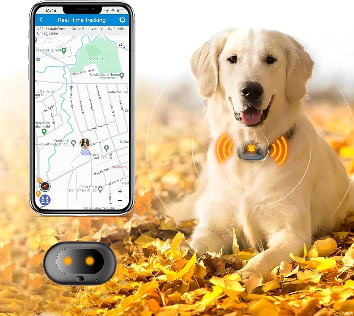 GPS 4G Tracker & Health Monitoring for Dog with LED Light Up,Sounding, Waterproof GPS Location & Smart Pet Activity Tracker, Super Long Standby time, Unlimited Range use for Dogs Collar GPS 4G Tracker & Health Monitoring for Dog with LED Light Up,Sounding, Waterproof GPS Location & Smart Pet Activity Tracker, Super Long Standby time, Unlimited Range use for Dogs Collar