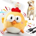 GUKCO Interactive Dog Toys, Moving Ball Toy with Jumping & Music(Chick)