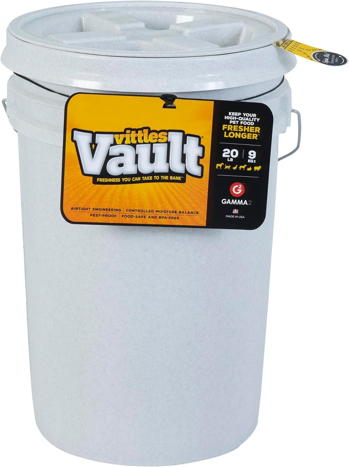 Gamma2 Vittles Vault Dog Food Storage Container, Dry Pet Food, 20 Pounds Gamma2 Vittles Vault Dog Food Storage Container, Dry Pet Food, 20 Pounds