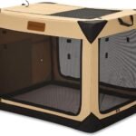 Garnpet Soft Dog Crate for Extra Large Dogs, 4-Door Foldable Collapsible Dog Crate with Soft Sides, Indoor & Outdoor Travel Dog Kennel