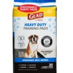 Glad for Pets XL Charcoal Training Pads, Heavy Duty, 24×24 in, 30 Count