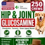 Glucosamine Hip & Joint Supplement for Dogs – 250 Chews with Chondroitin