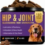 Glucosamine Joint Supplement for Dogs, Dog Joint Support with MSM – 180 ct