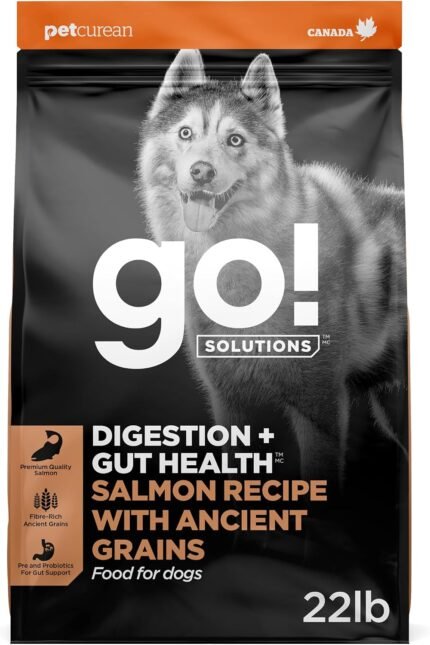 Go! Solutions Digestion + Gut Health Salmon Dry Dog Food, 22 lb