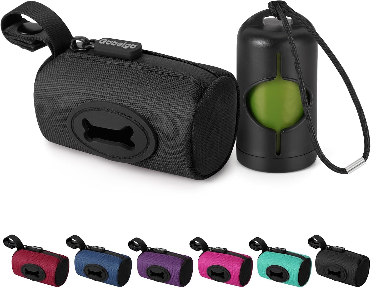 Gobeigo 2-in-1 Dog Poop Bag Holder【Easy Pull-Out Version】(Black) Gobeigo 2-in-1 Dog Poop Bag Holder【Easy Pull-Out Version】(Black)