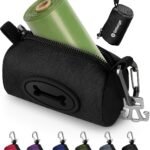 Gobeigo Dog Poop Bag Holder with Used Bag Carrier(Black)