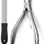 Gobeigo Heavy Duty Dog Nail Clippers for Large Dogs & Thick Nails (Silver)
