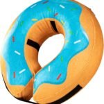 Grand Line Donut Inflatable Collar for Dogs and Cats, Soft Recovery Dog Cone After Surgery, Protective Pet Neck Cone for Small, Medium, Large Dogs, Not Block Vision (Blue, S)