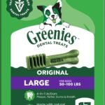 Greenies Large Natural Dental Dog Treats, Original Flavor, 17 Count