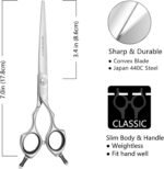 HASHIMOTO Straight Dog Grooming Scissors, 7.0 inch, Straight Blade. - Image 2