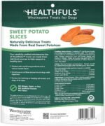 HEALTHFULS Real Dried Sweet Potato Slices, Grain Free Dog Treats, 16 oz - Image 2